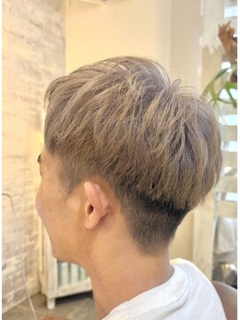 アンスール(Un Seul) ブリーチ　ラベンダーベージュ　メンズ