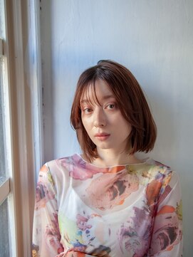 エンネ(enne) enne/前上がりボブ/透明感カラー