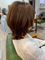 リコバイアフロート(riko by afloat)&nbsp;ウルフ/レイヤーボブ/ハイライト/ショート/ブラウン