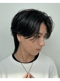 men's/メンズ曲がる縮毛矯正/ニュアンスパーマ/黒染め/原宿