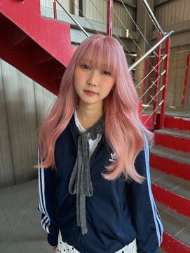 ラヴィズム 長岡店(LUVISM) 韓国/顔周りレイヤー/ダブルカラー/ベージュ/前髪新潟長岡宮関