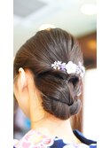 【浴衣ヘアセットアップ】大人っぽい浴衣のセット
