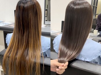 ビーボ(Bevo)の写真/【芦屋】髪への負担を最小限に抑えた【超低ダメージ縮毛矯正】で、まるで地毛のような自然なストレートに！