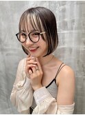 インナー×ミニボブ