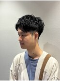 メンズ/アップバング/ショート