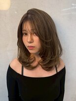 アリープアウル(ALEAP owl)&nbsp;透明感カーキベージュ/レイヤーカット/ハッシュカット