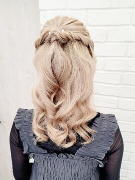 セット バイ エムビューティー(Set by M.beauty) ハーフアップ渋谷ヘアセットくるみちゃんヘア成人式着付け卒業袴