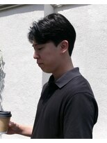 ヒントステーション フォーメンズ(HINTSTATION for Men's)&nbsp;〈浅草 半個室〉 センターパート/ナチュラル