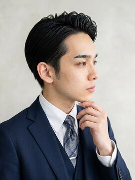 ヨシザワインク プレミアム 横浜 桜木町店(YOSHIZAWA Inc. PREMIUM) メンズツーブロック爽やか束感ショート刈り上げローフェード