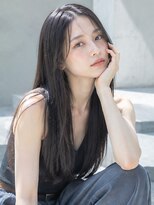 ドット ヘアー(dot.hair) 暗髪ロング / センターパート / 地毛風カラー
