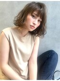 sand銀座　グレージュカラーの色っぽボブ