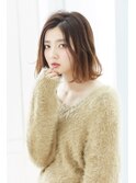 ウエット暗髪×切りっぱなしボブ！