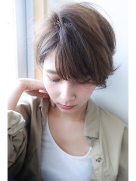 オーシャン(Ocean) [OCEAN Hair&Life]ひし形シルエット耳かけショート☆ボルドー☆