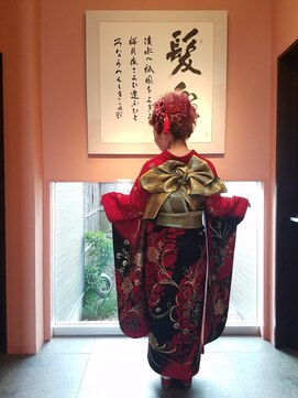 アムズヘアーファム 成人式 振袖着付