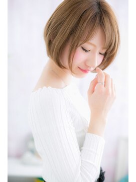 ミック ヘアアンドビューティー 大山店(miq  Hair&Beauty) 耳かけガーリー◎フェミニン大人ボブa