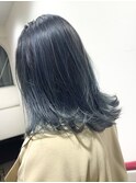 【trecolori 津田沼】バレイヤージュ/オリーブグリーン