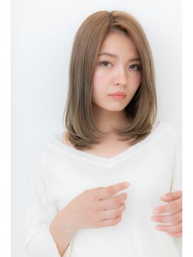 カバーヘア イヴ 戸頭店(COVER HAIR EVE) ことりベージュxストカール抜け感ワンレンロブY戸頭10代20代30代