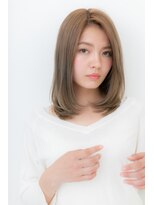 カバーヘア イヴ 戸頭店(COVER HAIR EVE) ことりベージュxストカール抜け感ワンレンロブY戸頭10代20代30代