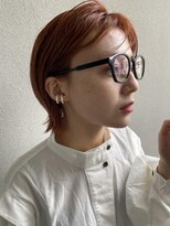 ザ シー 海老名(The C)&nbsp;10代20代お洒落可愛い◎オレンジヘア タイトボブ