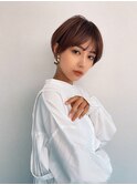人気の丸みショートカット ハンサムショート