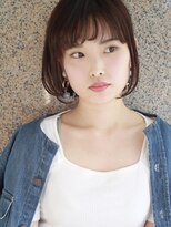 モリオフロムロンドン 松戸店(Morio from London)&nbsp;【松戸　ムラマツ】前髪ベージュ大人かわいい前下りボブ