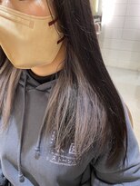 ポップ(POP)&nbsp;パープルシルバーイヤリングカラー