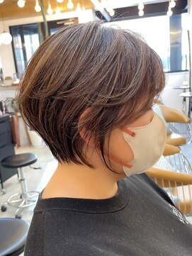 ロンドシエル 横浜(Lond ciel) 【横浜】小顔ネビージュ黒髪秋色透明感カラーワンレンボブルフ