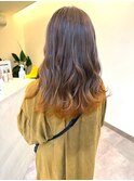 ハニーベージュ×イエローオレンジ