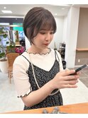 伸ばし途中の気分転換に インナーカラー