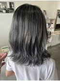 20代30代大人可愛いレイヤーウルフグレージュカラー♪