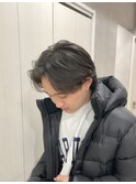 MEN'S HAIR/カルマパーマ/マッシュパーマウルフアッシュブラック