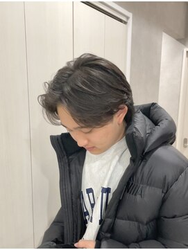 メレ 仙台(Mele) MEN'S HAIR/カルマパーマ/マッシュパーマウルフアッシュブラック