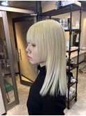 blonde hair