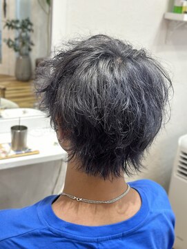 ヘアーリビングリコ 新潟笹口店(hair living Liko) メンズシルバーカラー