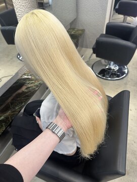 ペレ 栄店(PELE) デザインカラー/レイヤーカット/ウェットヘア/オリーブベージュ