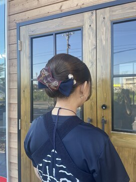 ライフイズ 磐田本店(Life is...) お祭りhair/祭りヘア/シニヨンヘア