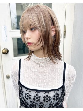 アンメリーアン(Ann merry ann) ことりベージュミルクティベージュシースルーカラー大人可愛い