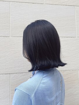 スタイル 成城学園前(STYLE) 《切りっぱなしボブ×ブルーブラック》#maistyle no.8