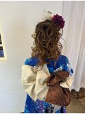 盛り髪ヘアセット