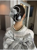 タイトヘアアレンジ/成人式ヘアセット
