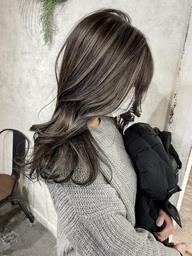 ハーシーバイアポロ 相模大野(HERSHE by apollo) ハイライト/白髪ぼかし/ブリーチ//顔周りレイヤーカット