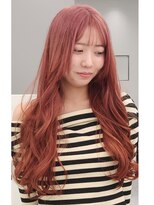 エニフォーイーストハム(Eni for eastham)&nbsp;ブリーチカラー/ピンクベージュ/レイヤーロング