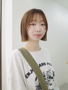 ミル(milu) 【リオン】ボブ/顔まわりレイヤー/ミニボブ/縮毛矯正/河原町