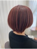 柔らかピンクブラウンカラー