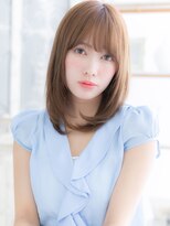 モッズヘア 上尾西口店(mod's hair)&nbsp;大人可愛いシースルーバングくすみベージュh4上尾20代30代40代