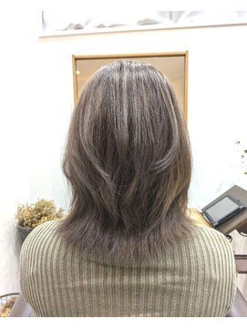 エリン バイ リル ヘアー 本陣(eLin by LiL hair) オリーブグレージュ×ミディアムレイヤー