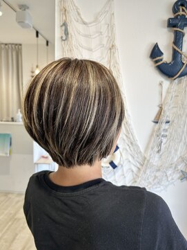 リブ(Live) ショート×コントラストハイライト