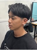 アップバング／メンズ／押上
