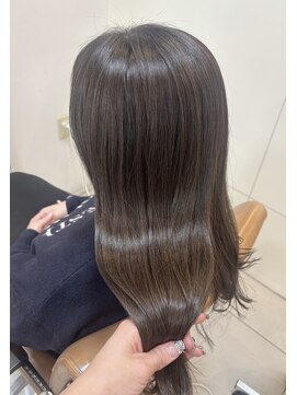 ・オリーブアッシュ×髪質改善カラー