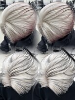 エゴル オム 名古屋栄(ENGOL homme)&nbsp;メンズホワイトデザインカラー/ハイトーン